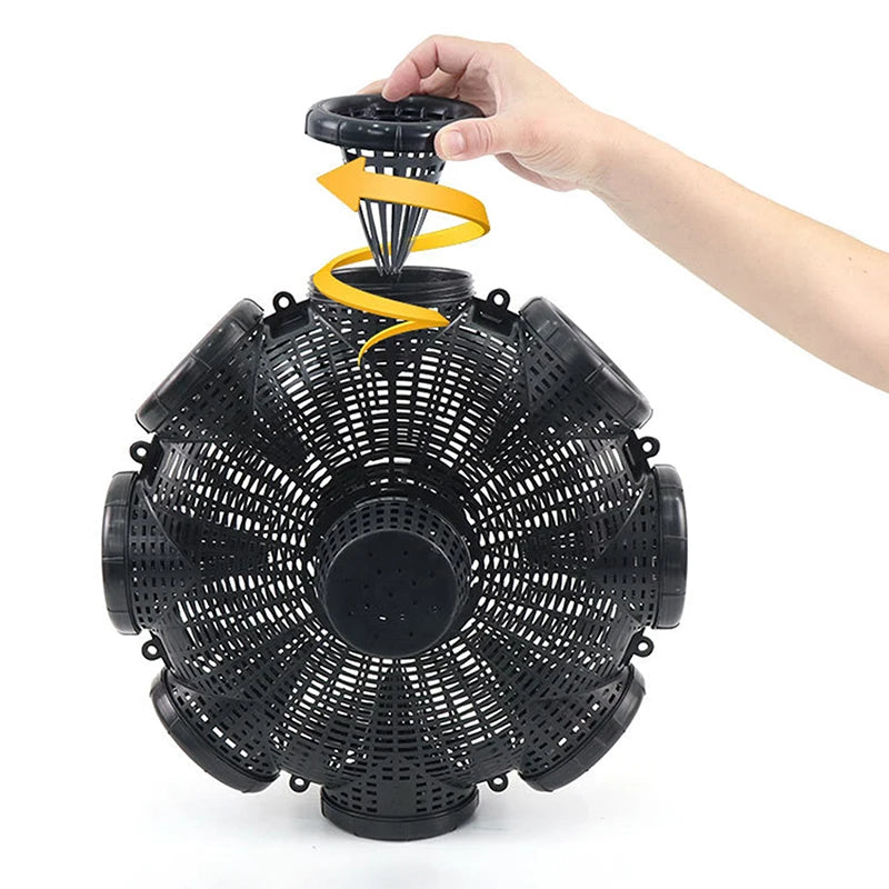 8 Holes Upgraded Catch Loach Lobster Yellow Eel Cage Outdoor Fishing Qme