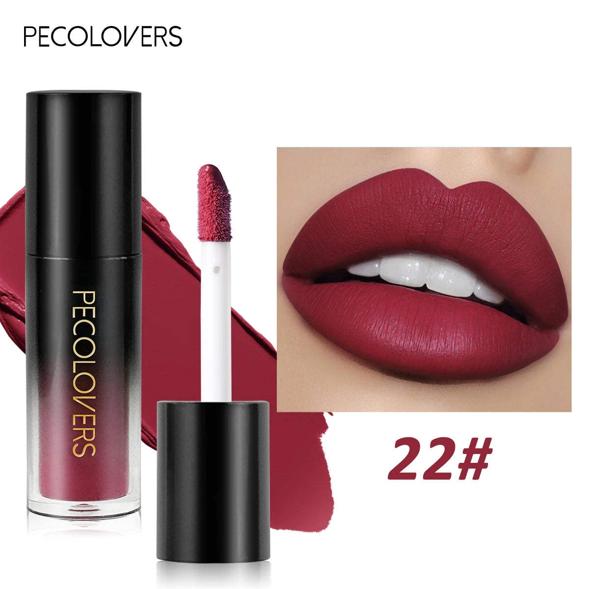 Multiple Colors Matte Velvet Lip Gloss Waterproof Long-lasting Qme 22