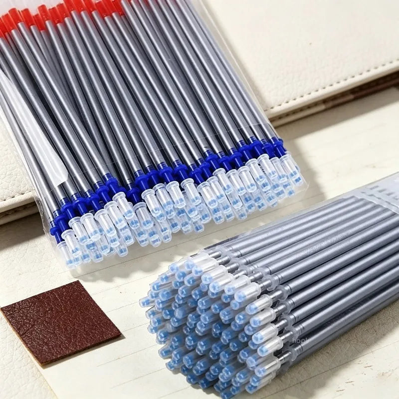 50/100/200Pcs Erasable Silver Marker Refills Leather Clothing Shoe Dot Marking Refill Rods Leather Craft Sewing Marking Tools Qme