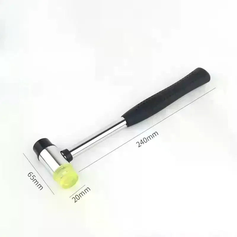 Double-sided Soft-tap Rubber Mallet Multi-functional Glass Window Molding Hammer Nylon Head Rubber Mallet For DIY Craft Work Qme