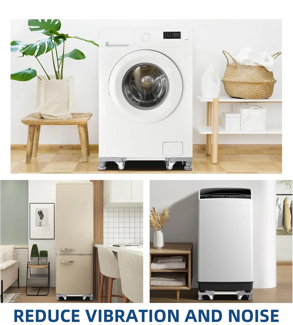 Washing Machine Mobile Bracket Wave Wheel Drum Universal Lifting Multifunctional Shock-absorbing and Height Increasing Base Pad Qme