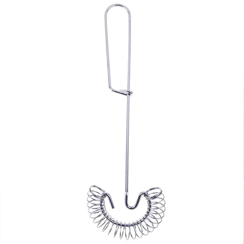 Manual Egg Beater Stainless Steel Spring Coil Mixer Egg Stirring Kitchen Tools. Qme