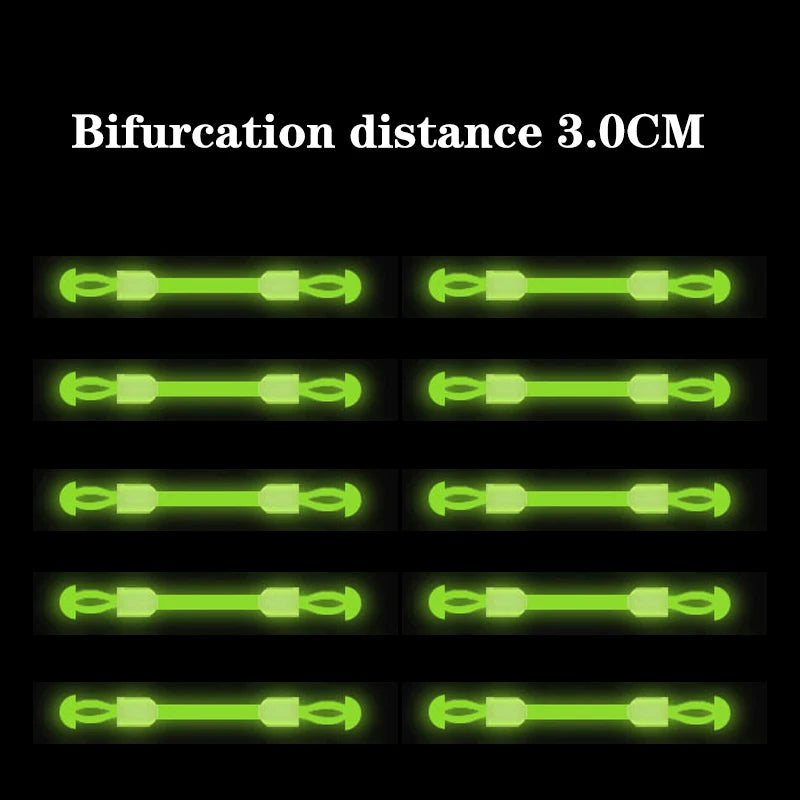 Double Fishhook Fixed Distance Splitter Fishline Separator Connector Qme A06 10pcs