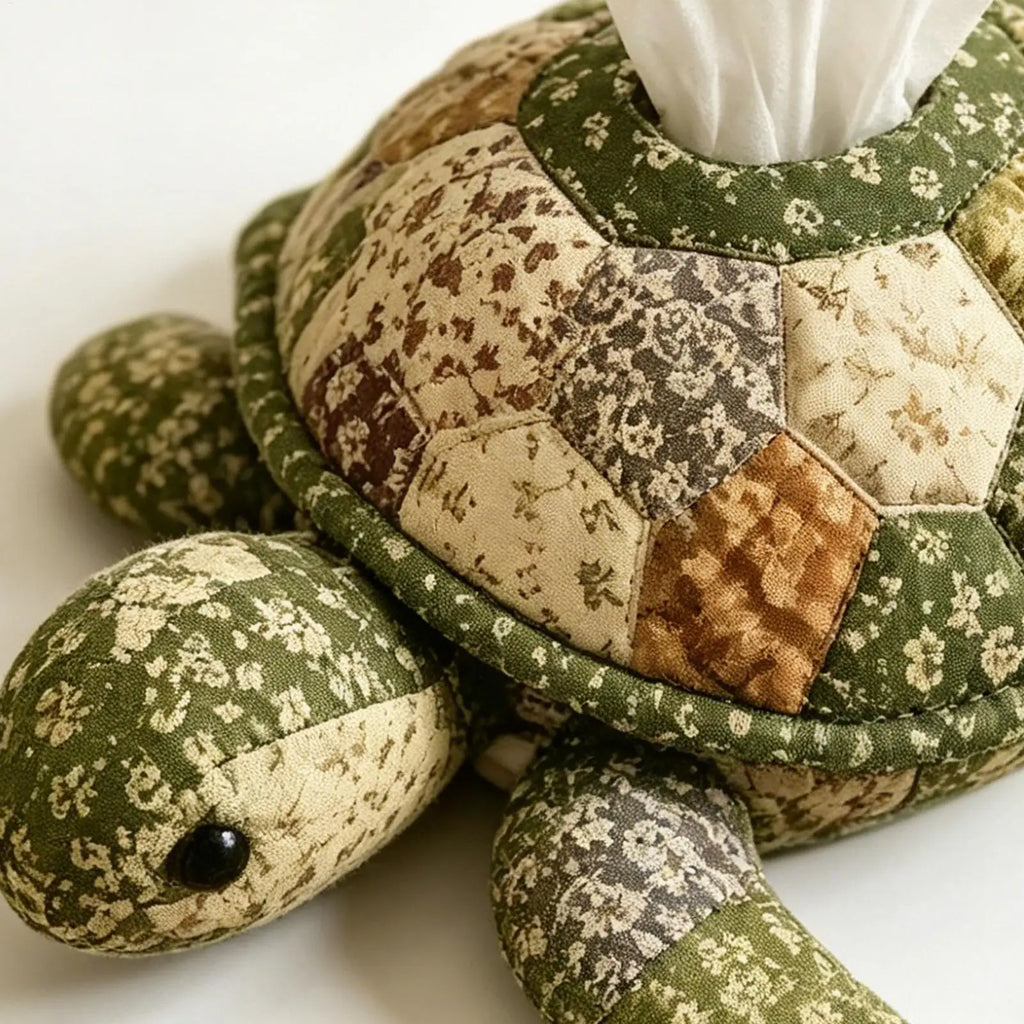 Quilted Sea Animal Tissue Box DIY Kit Handmade Decorative Handmade Tissue Box DIY Kit for Women Beginners Bathroom Office Home Qme