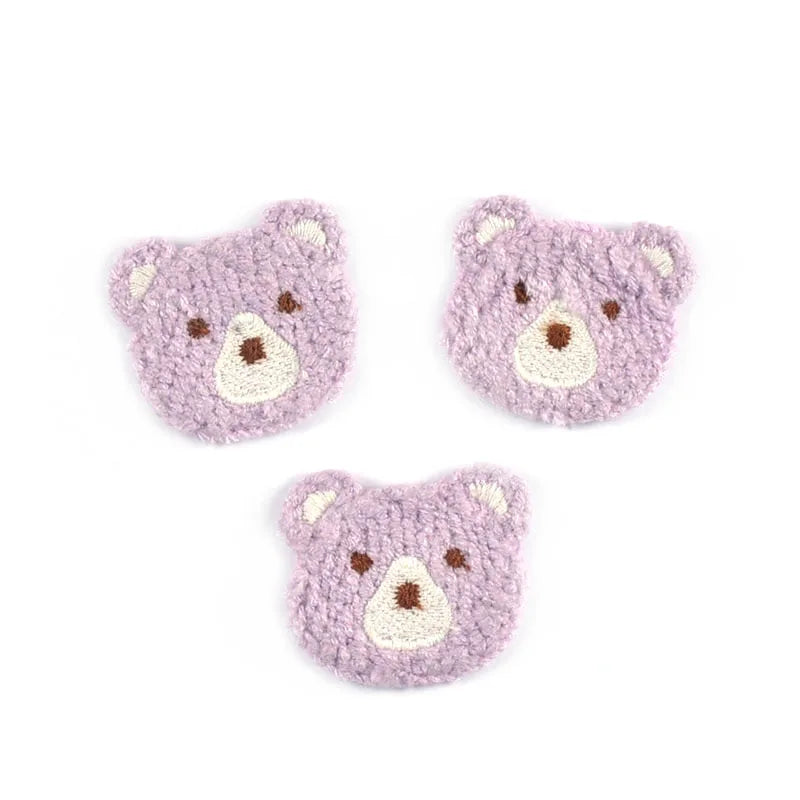 10pcs 3.7x3.4cm Mixed 9 Colors Lovely Bear Patches Embroidery For Kids Clothing Bag Decor Sewing Accessories Home Decor Supplies Qme 4
