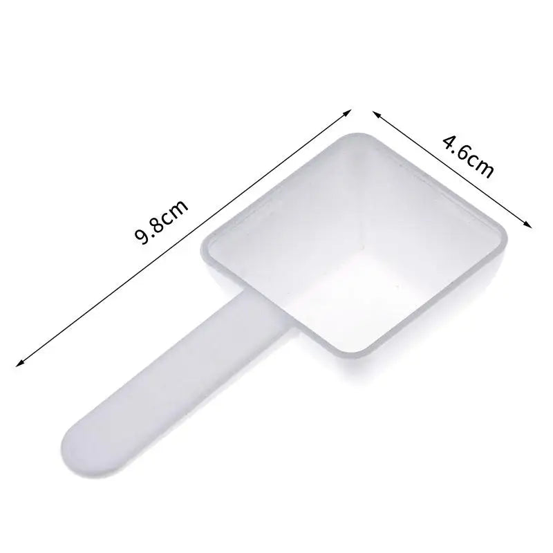 10pcs 15g White Plastic Food Grade PP Plastic DIY Baking Supplies Measuring Spoon Gram Scoop Food Baking Medicine Powder Qme 10PCS