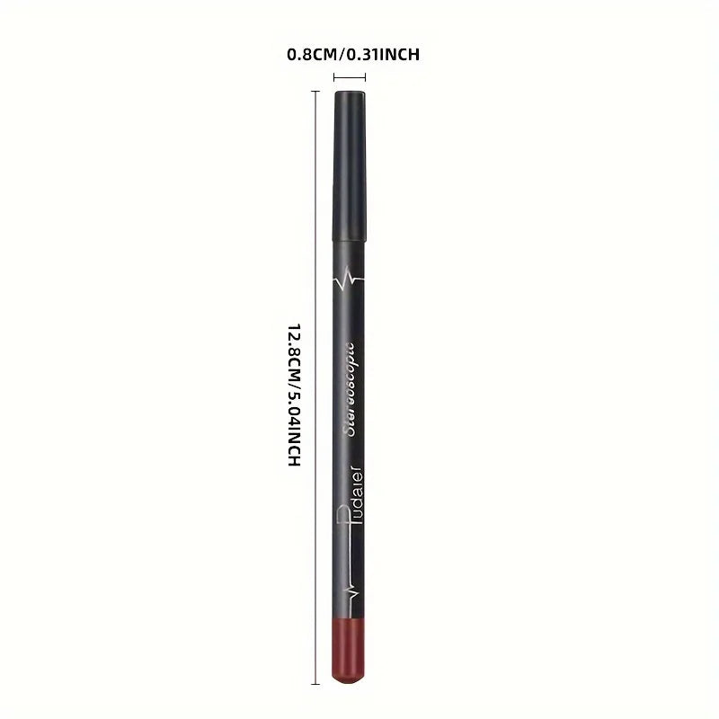 Ultra-long Lasting Matte Lip Liner Pen Smudge-proof Clump-free Full Qme