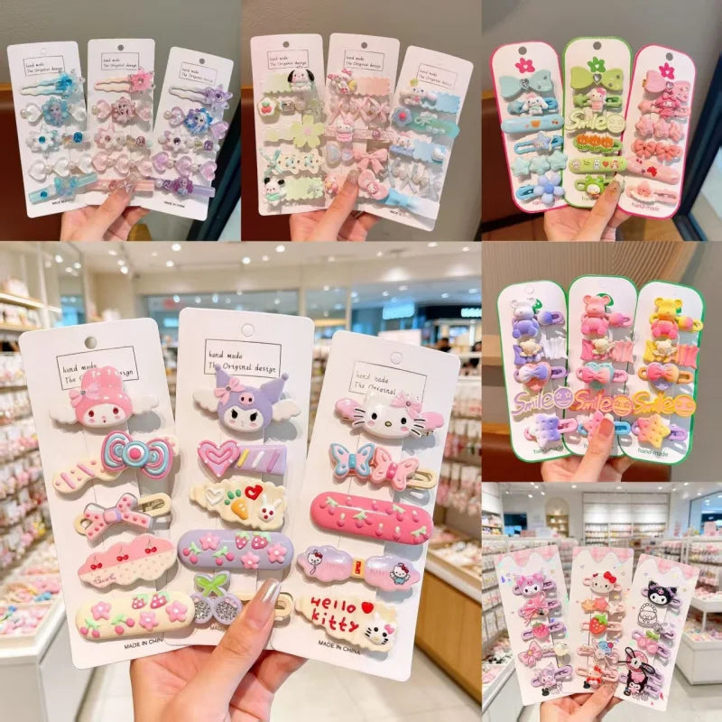 Colorful Stray-hair Duckbill Clip Kuroomi Student Cartoon Hair Girls Qme