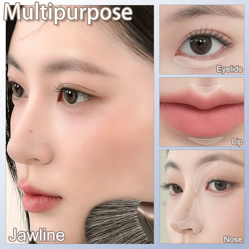 Highlighter+Under eye Highlighting Palette For 3D Eye Makeup,Matte Finish,Long Lasting,Waterproof,One-Step Aegyo-Sal,Lazy Makeup Qme