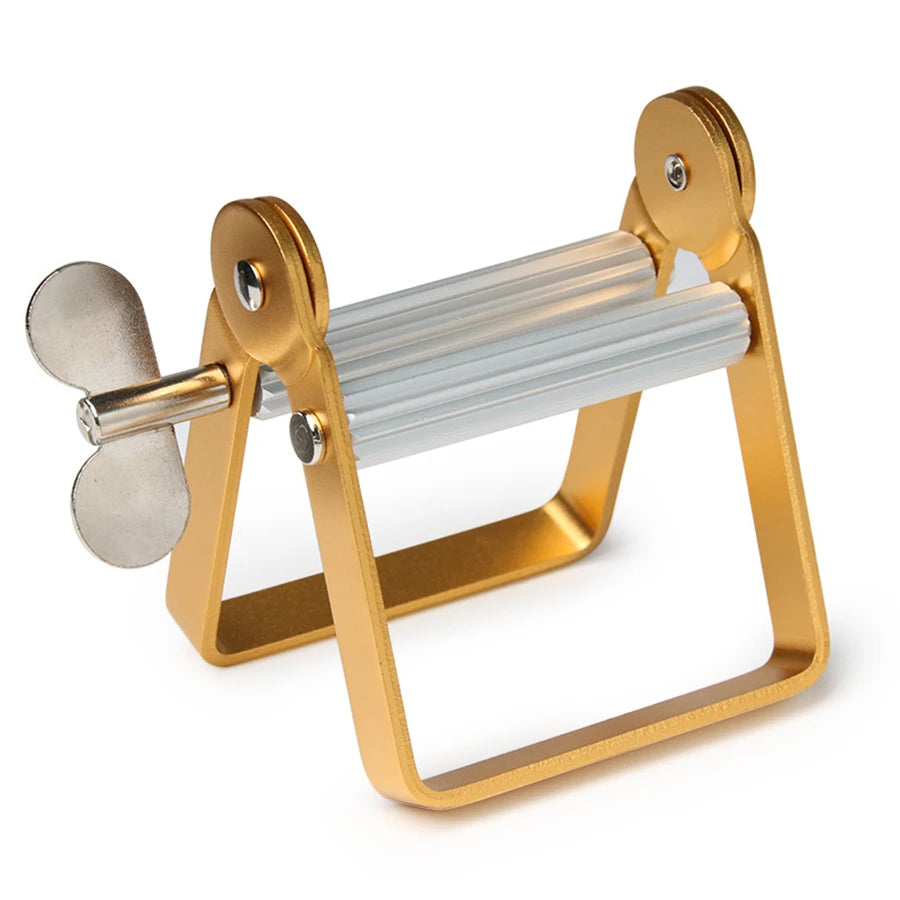 Metal Toothpaste Tube Squeezer-Large Multifunctional Tube Wringer Roller Dispenser for Hair Color Dye,Paint Tubes,Dispenser Tool Qme Gold
