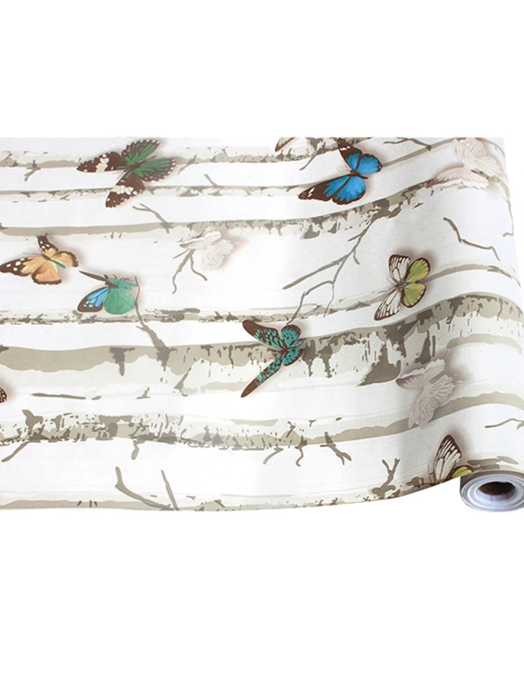 Peel Stick Wallpaper Removable Butterfly Contact Paper Decorative Qme Butterfly Pattern 1mx45cm sample