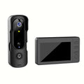 Two Way Voice Video Intercom System 120 Degree Viewing Angle Wireless Video Doorbell Camera Wireless Video Doorbell Qme 4.3 inches and 32G