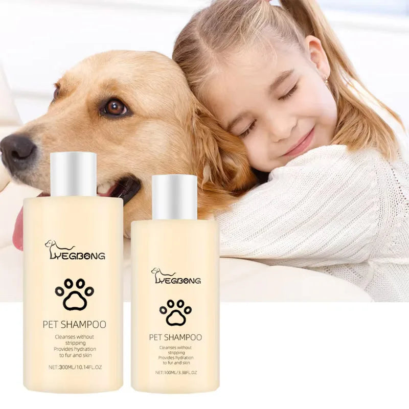 Pet shampoo is gentle and clean. Pet cat and dog hair is soft and non knotting. Shampoo shampoo Qme