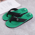 Casual Flip Flops For Men Slippers Beach Sandals Summer Non-Slip Flat Slides Men Slippers Indoor House Shoes Man Male Slipper Qme Green 45
