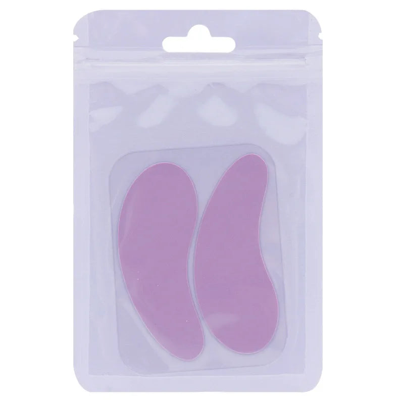 Reusable 1Pair Eye Pads Silicone Stripe Lash Lift Eyelash Extension Qme Purple China Mainland