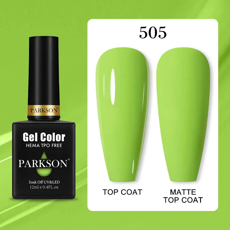 Parkson Colorful Nail Gel Polish Lacquer Soak Off UV LED Long Lasting