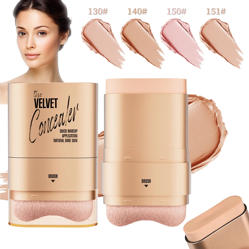 Face Foundation Contour Stick Long-wear Lightweight Brighten Stick Face Concealer Blemish Contouring Beauty Makeup Qme