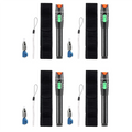 A02F-4X Visual Fault Locator, 30MW Optic Fiber Cable Tester With FC Male To LC Female Adapter, 30KM Red Light Source Meter Qme Black NONE
