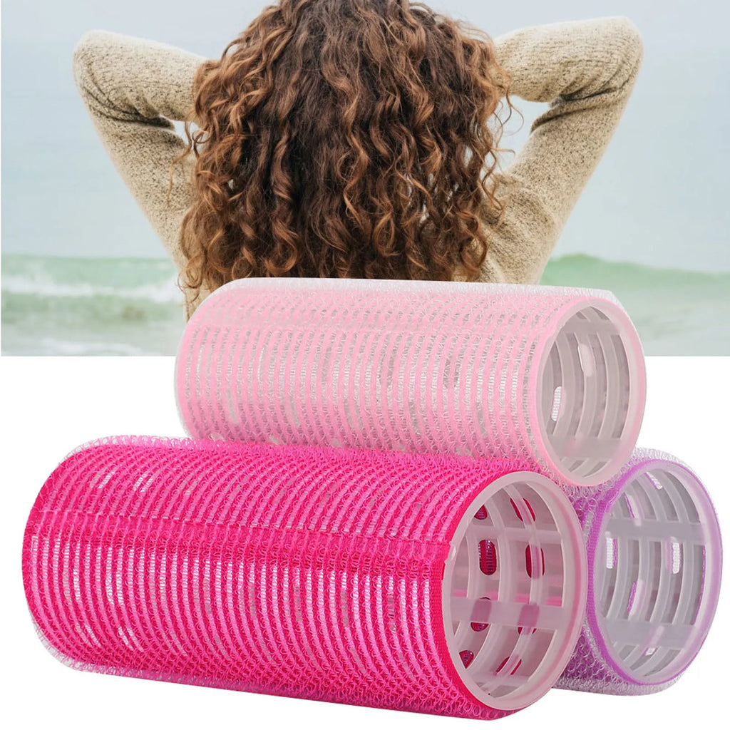 Self-Adhesive Hair Rollers Portable Grip Holding Styling Curlers Hairdressing Tool Hairdressing Roller Styling Hair Roller Qme