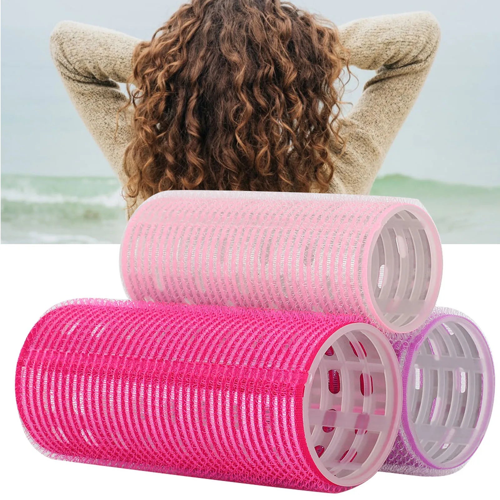 Self-Adhesive Hair Rollers Portable Grip Holding Styling Curlers Hairdressing Tool Hairdressing Roller Styling Hair Roller Qme