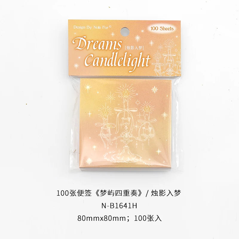 100 Pcs Kawaii Korean style sticky notes DIY scrapbook colorful paper decoration magazine notepad aesthetic stationery supplies Qme D