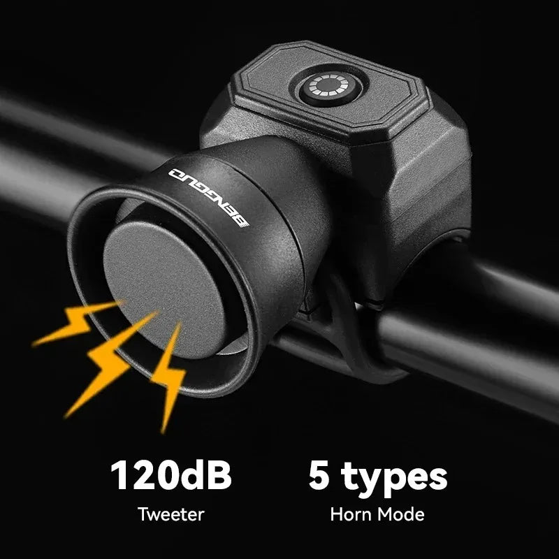Bicycle Horn Mountain Bike Mini Waterproof Electronic Bike Bell Riding Equipment Children's Scooter Accessories Qme