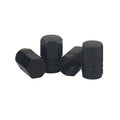4pcs Car Tire Valve Caps Aluminum Alloy Car Wheel Tire Valve Caps Dustproof Car Motorcycle Truck Bike for USA AIR Valve Caps Qme Black 4Pcs