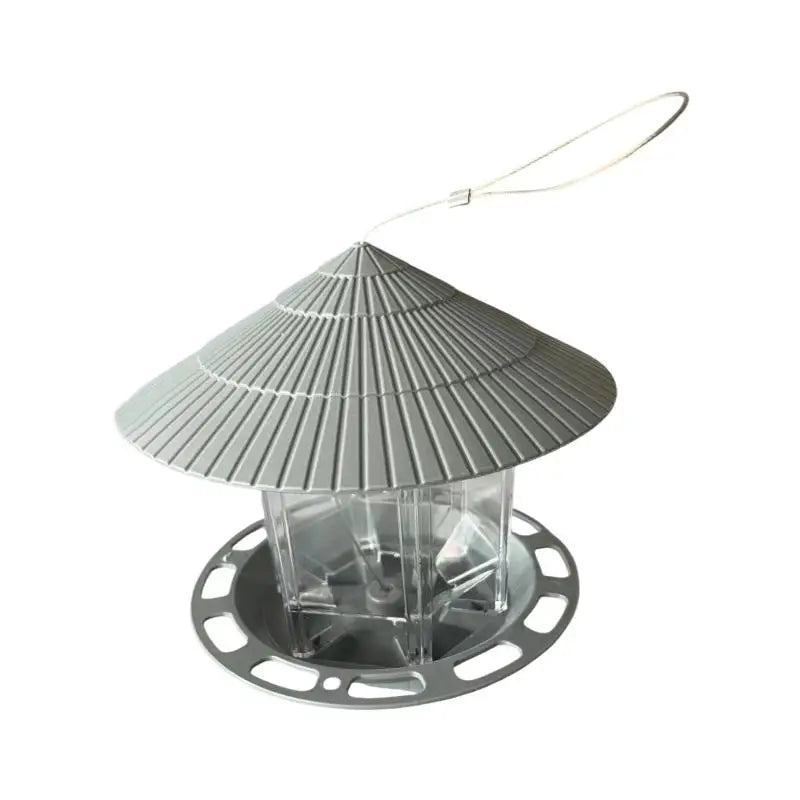Waterproof Garden Gazebo Hanging Wild Bird Feeder Outdoor Container With Hang Rope Pet Birds Feeding House Type Bird Feeder Qme A8