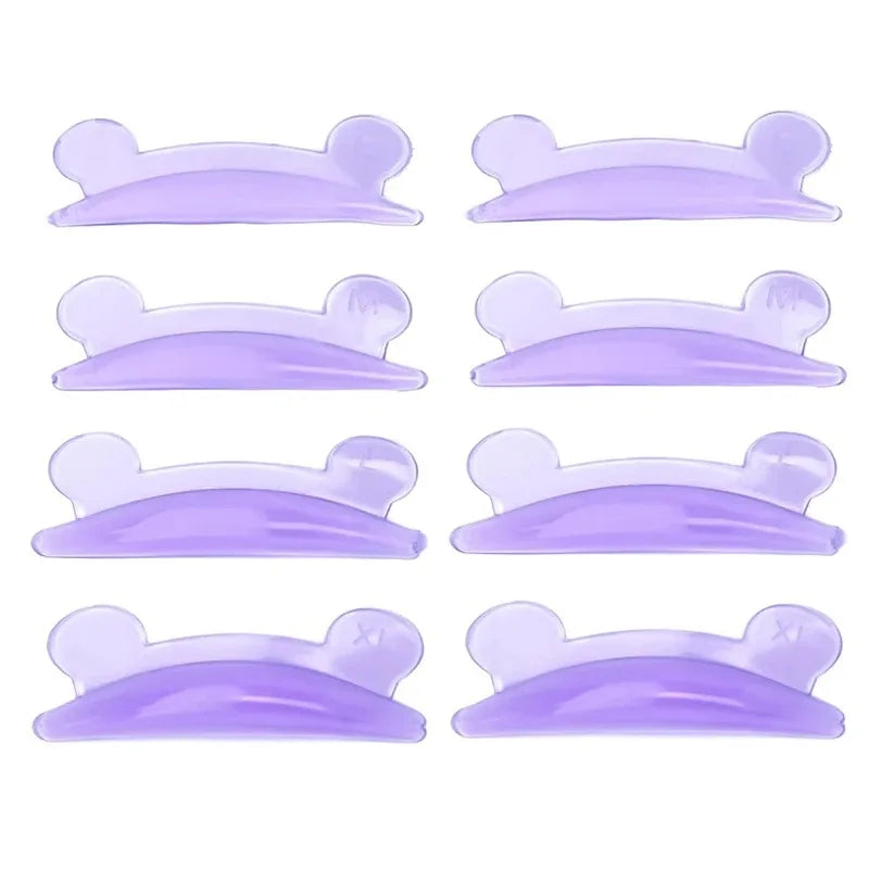 4Pairs Eyelash Lifting Silicone Lamination Pad Reusable Perm Rods 3D Qme