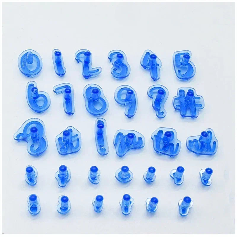 DIY Upper&lower Case Alphabet Letters Number Embosser Mold Cookie Qme Number