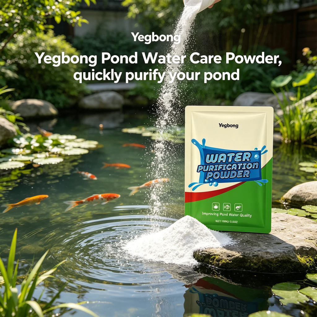 Pond Water Purification Powder Eliminate Odor Reduce Organic Waste Improves Water Clarity Safe Water Treatment Water Conditioner Qme