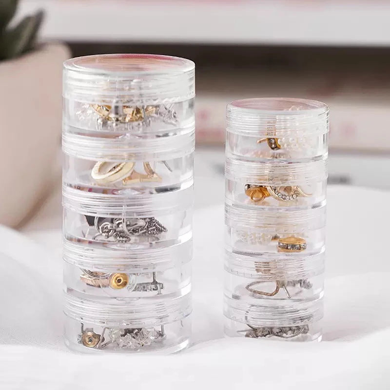 Earrings Nail Storage Plastic Box Display Rack 5th Floor Jewelry Qme