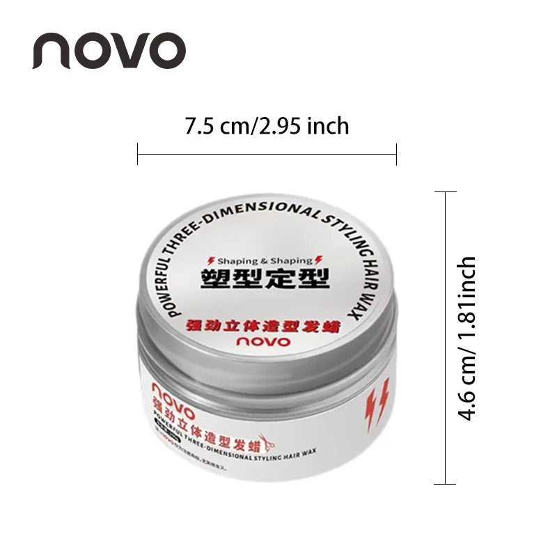 Strong Hold Non-Greasy Styling Wax, Long-Lasting Volume, Natural Matte Finish, Style Your Hair Nicely, No Residue After Washing Qme