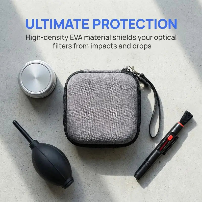 Hard Storage Box Camera Lens Filter Water Resistant Shockproof Qme