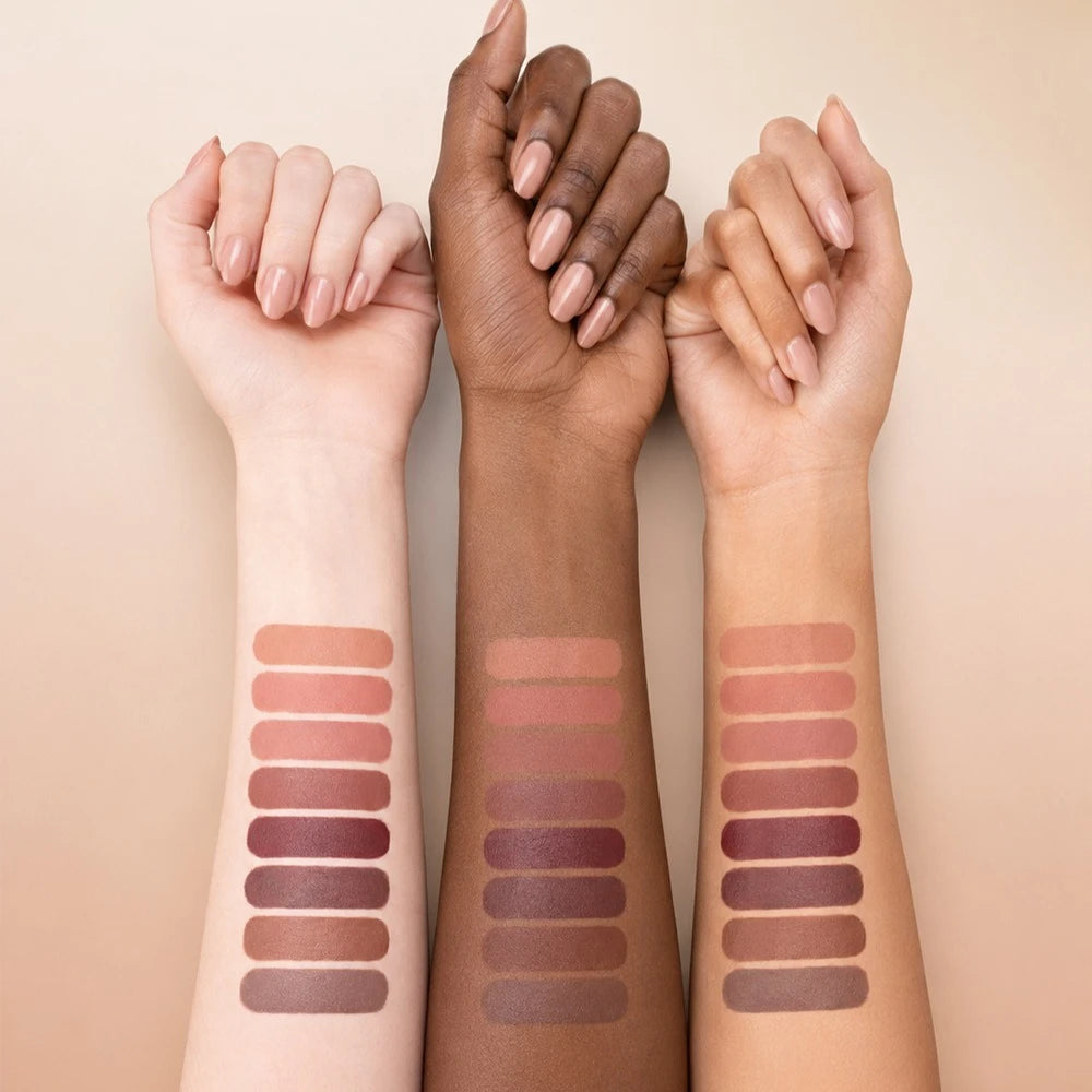 3-in-1 Matte Lip Pencil Crayon, Chocolate Brown Velvet Smooth Lip Liner, LongLasting Waterproof Lipstick for Ombre Gradient Lips Qme