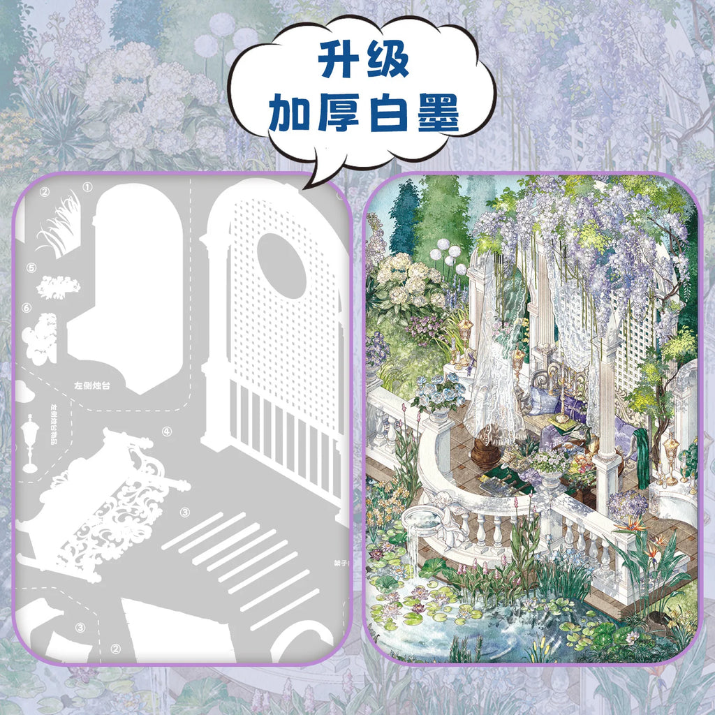 TIANZI Cartoon 3D Landscaping Stickers Miniature Scene DIY Kit 5/10 Pcs Cute Gift Hand Account Stacking And Pasting Cabin Scene Qme