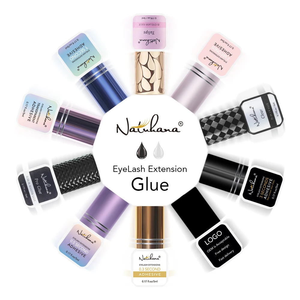 NATUHANA False Eyelash Glue Waterproof Eye Lash Cosmetic Tools Qme