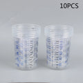 10/50pcs Paint Mixing Calibrated Cup Plastic Paint Mixing Cups 600ml Mixing Pots Qme 10