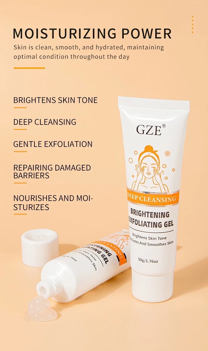GZE Exfoliating Peeling Gel For Face, Facial Scrub Moisturizing Brightening Nourishing Repair Scrubs Face Cream Beauty Skin Care Qme