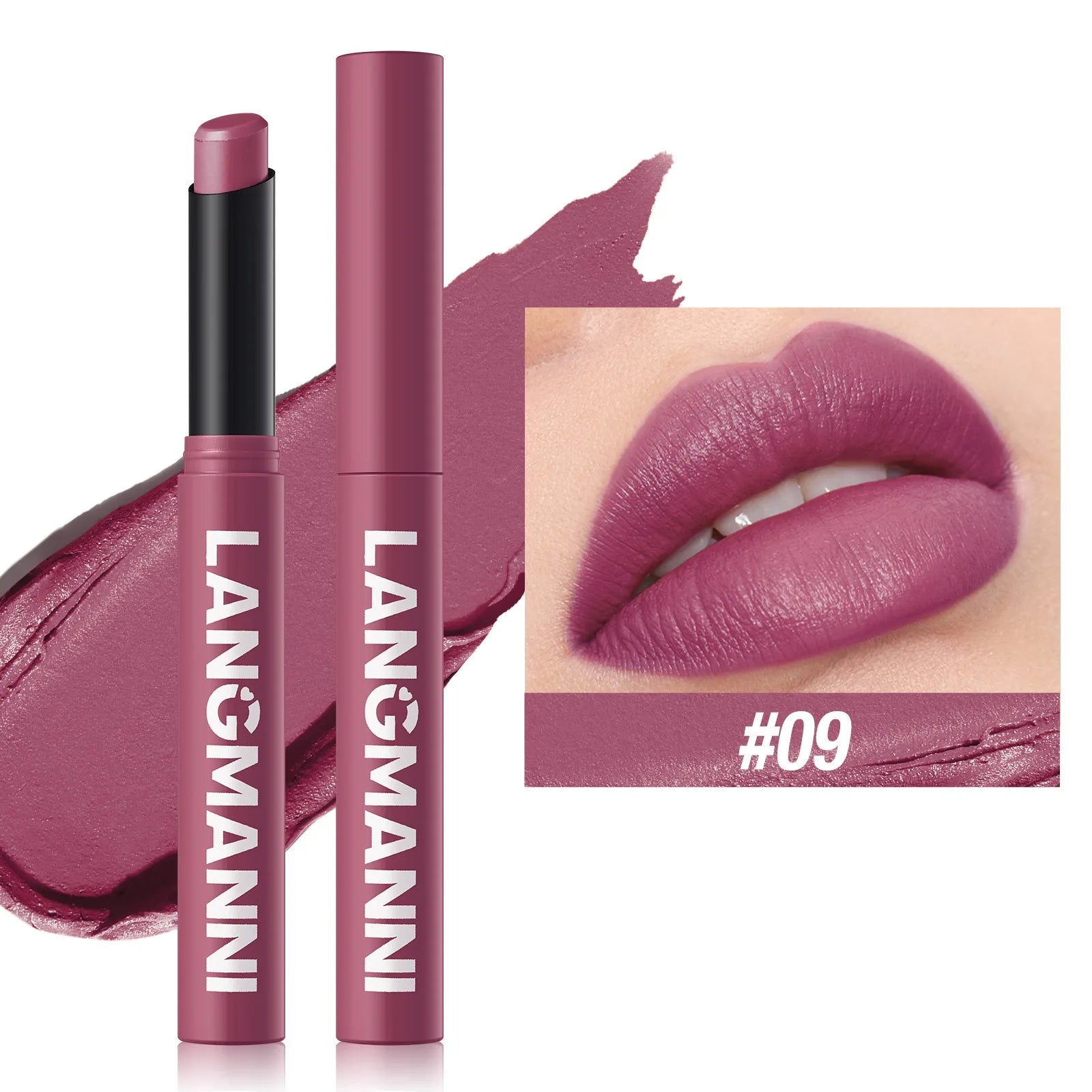 Slanted Tip Lipstick Shine Pearl Glitter Creamy Texture Hydrating