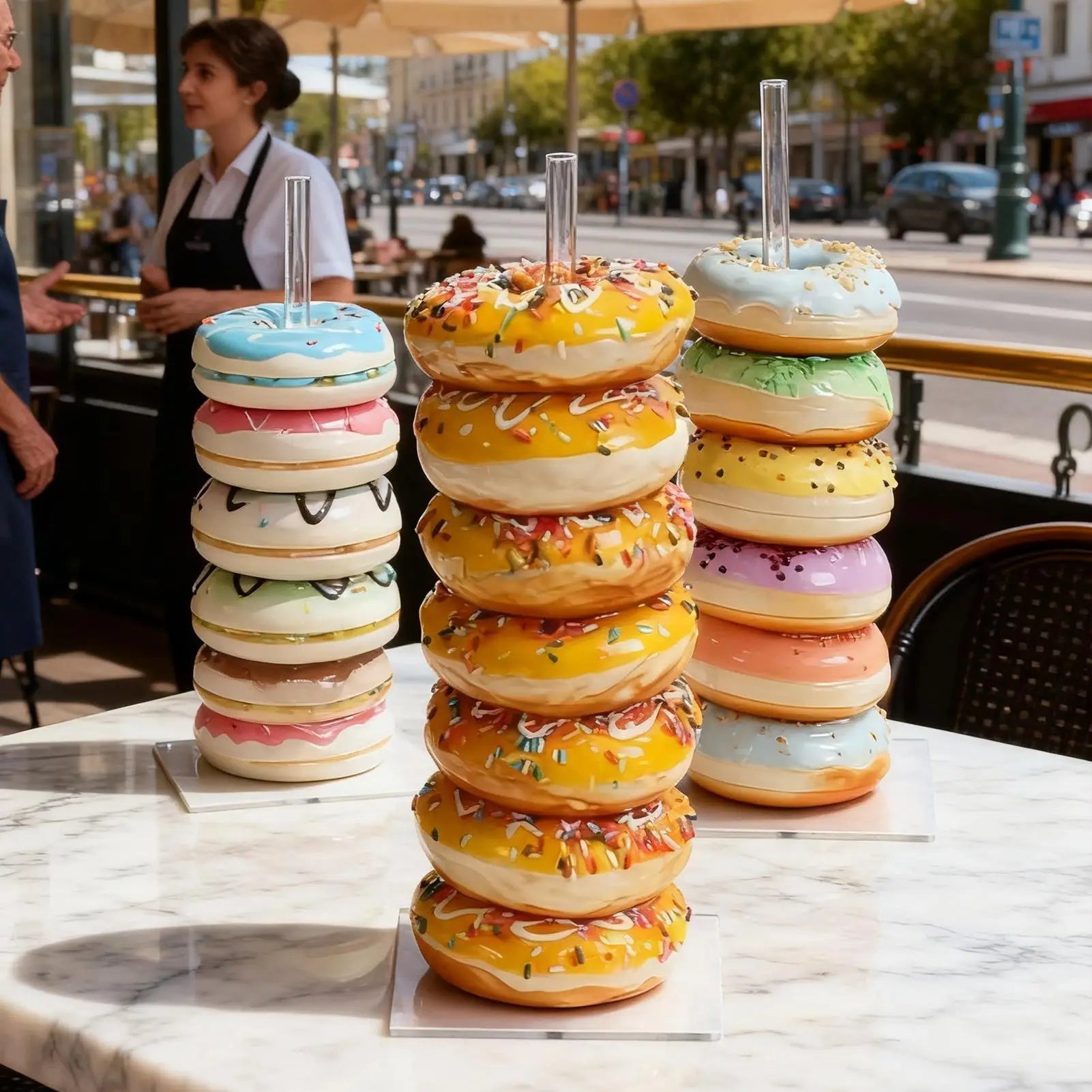 Donut Holder Display Non-slip Clear Tower Acrylic Party Stand Dessert Qme