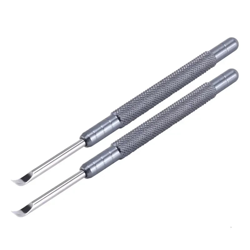 2 Pack Stainless Steel 4mm Watch Hand Remover Tools Levers With Flat Blade Watch Needle Lifting Tool for Watchmaker Qme