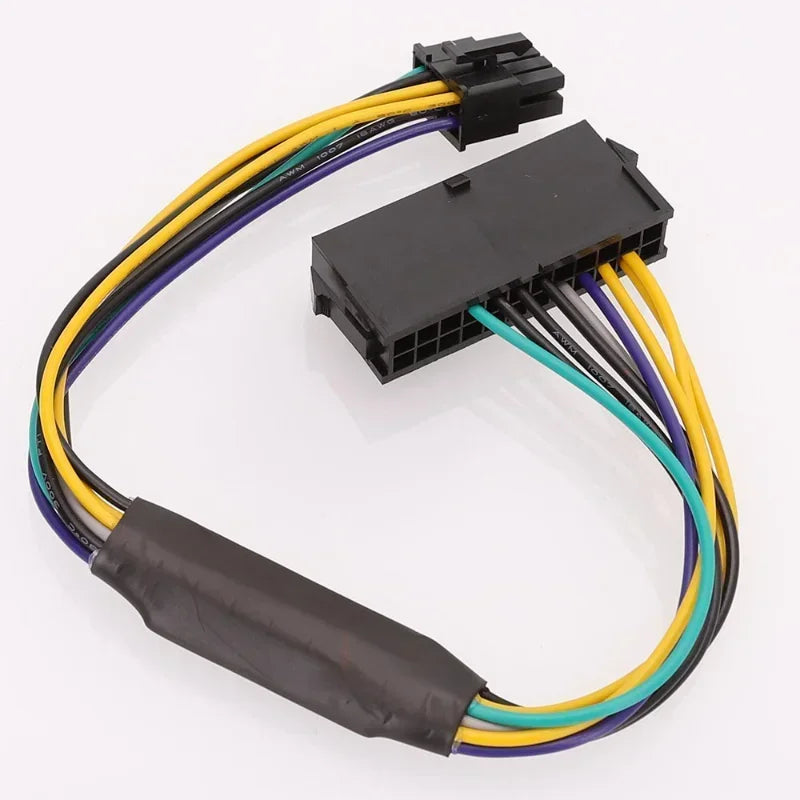 12 Inch 0.3m ATX PSU Power Adapter 24 Pin To 8 Pin Cable Compatible with DELL Optiplex 3020 7020 9020 Precision T1700 Qme