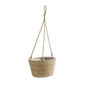 1PC Straw Hanging Basket Planter Twine Woven Flower Basket Rattan Basket Hanging Orchid Pot Pot Hanging Basin Qme Primary colour