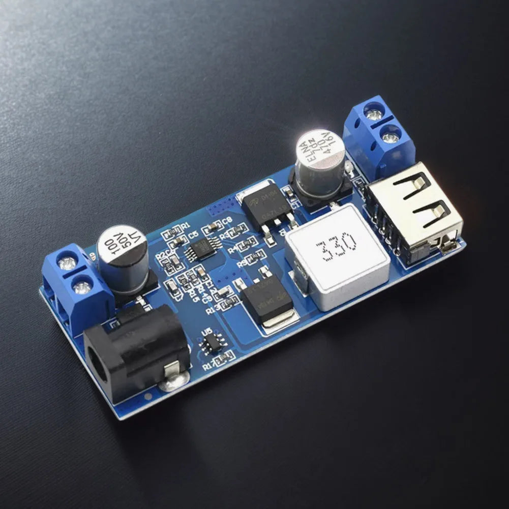 DC-DC 24V/12V To 5V 5A Step Down Power Supply Buck Converter Adjustable Step-down Power Supply Module USB Voltage Regulator Qme