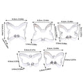 5Pcs/Set Stainless Steel Biscuit Mold Set Butterfly Cookie Cutter DIY Cake Decoration Tool Chocolate Pastry Baking Snacks Mold Qme 5Pcs 1Set