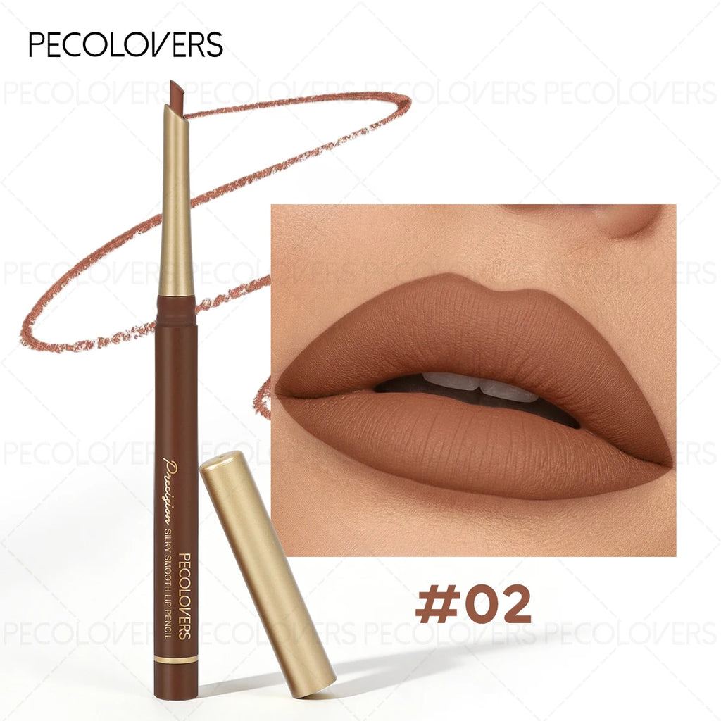 Brown Tube Lip Liner Lipstick Plump Charming Lips Outline Cosmetics Qme 02