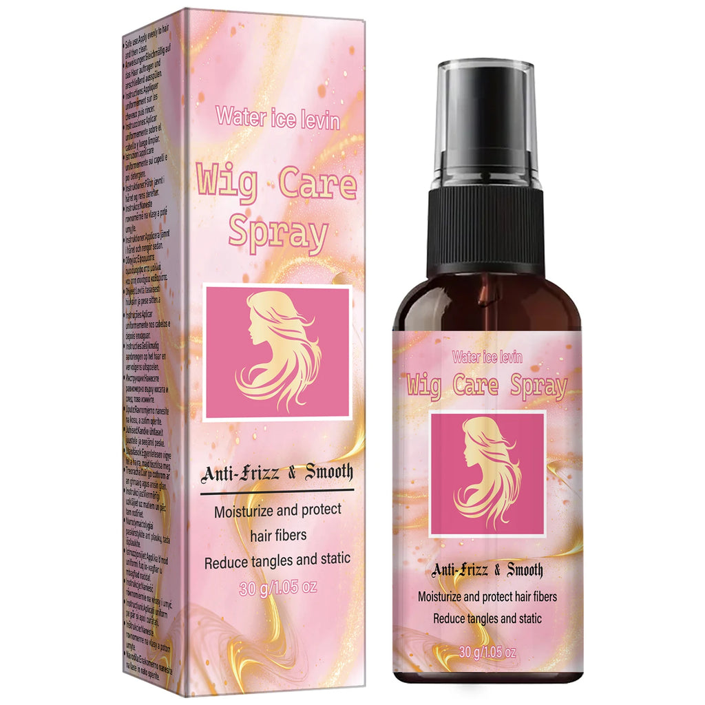 Anti-Frizz Wig Spray, Moisturizing & Static Reducing with Collagen Care Qme Nourishing