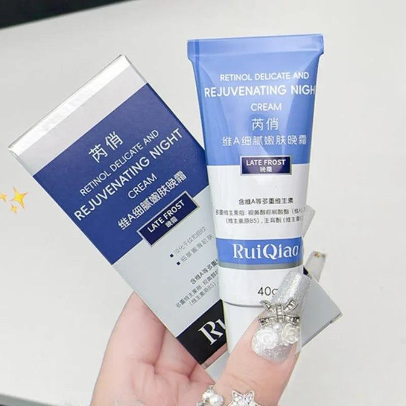 Vitamin Nourishing Night Cream Retinol E Reduce Fine Lines Wrinkles Qme