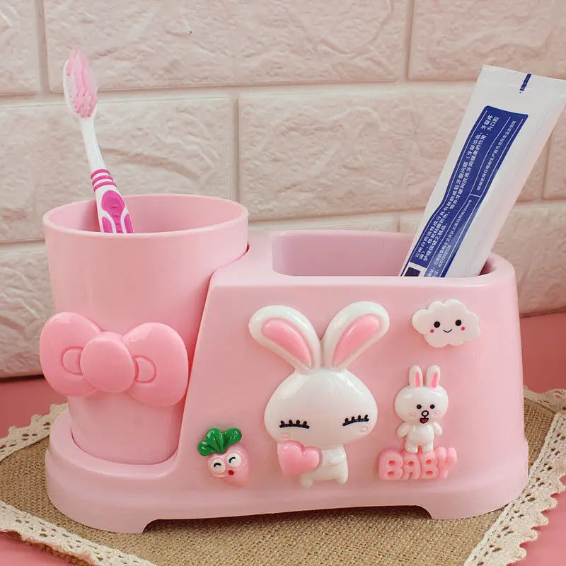 Hello Kitty Kuromi Toothbrush Holder Home Bathroom Storage Box Qme 1